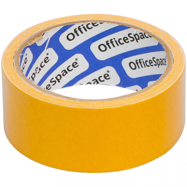 картинка Клейкая лента двусторонняя полипропилен 38 мм.*10 м. OfficeSpace от магазина "Офисные мелочи"