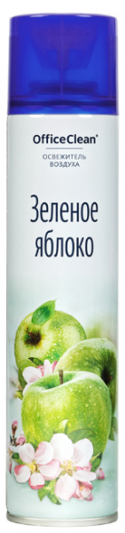 картинка Освежитель воздуха OfficeClean 300 мл. "Зеленое яблоко" аэрозольный от магазина "Офисные мелочи"