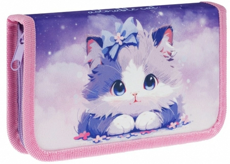 картинка Пенал 1 секция 190*110 ArtSpace "My little kitty" ткань от магазина "Офисные мелочи"
