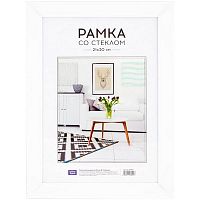 картинка Фоторамка 21*30 пластик белая 25 мм. OfficeSpace от магазина "Офисные мелочи"