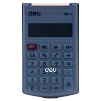 картинка Калькулятор 8 разрадный Deli E39217 BLACK черный от магазина "Офисные мелочи"