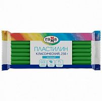 картинка Пластилин брус ЗЕЛЕНЫЙ 250 г. ДЕТСКИЙ (Гамма) от магазина "Офисные мелочи"