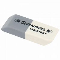 картинка Ластик комбинированный BRAUBERG "Assistant" 41*14*8 мм. бело-серый от магазина "Офисные мелочи"