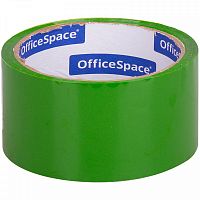 картинка Клейкая лента зеленая 48*40 45 мкр. OfficeSpace от магазина "Офисные мелочи"