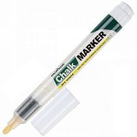 картинка Маркер меловой круглый наконечник белый 3 мм. MunHwa "Chalk Marker" от магазина "Офисные мелочи"