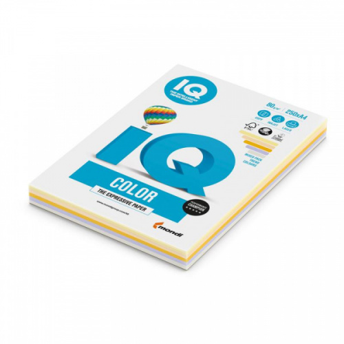 картинка Бумага А4 80 г. 5 цветов*50 листов 250 л. Trend Mixed Packs "IQ Color" от магазина "Офисные мелочи"