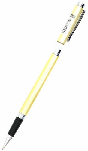картинка Ручка гелевая Deli "S98GOLD" 0,5 мм. черная, корпус золото от магазина "Офисные мелочи"