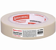 картинка Клейкая лента малярная 25 мм.*50 м. BRAUBERG от магазина "Офисные мелочи"
