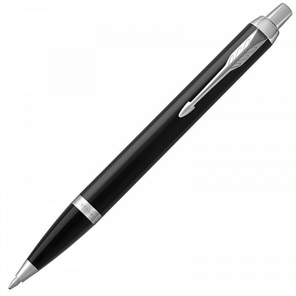 картинка Ручка шариковая Parker IM CORE "Black Lacquer CT" K321 M синие чернила, подарочная коробка от магазина "Офисные мелочи"