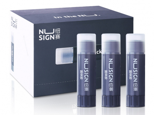картинка Клей-карандаш 15 г. ПВП Deli "Nusign" прозрачный, гелевый от магазина "Офисные мелочи"