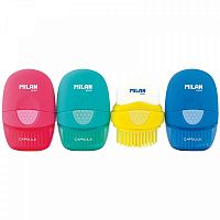 картинка Ластик Milan CAPSULE цветной + щеточка от магазина "Офисные мелочи"