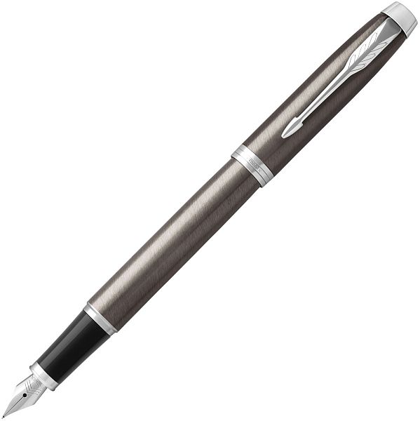 картинка Ручка перьевая Parker IM Core "Dark Espresso CT" нержавеющая сталь F321 от магазина "Офисные мелочи"