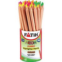 картинка Карандаш 1 шт. JUMBO Pensan FATIH Neon 4 цвета в ассортименте от магазина "Офисные мелочи"