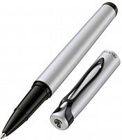 картинка Роллер Pelikan Stola 3 серебристый/черный, черные чернила, подарочная коробка от магазина "Офисные мелочи"