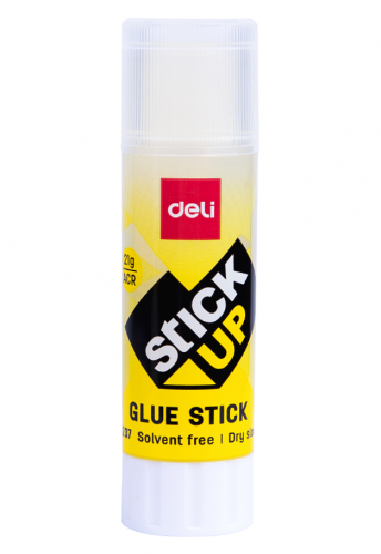 картинка Клей-карандаш 21 г. ПВП Deli "Stick UP" крист-прозрачный от магазина "Офисные мелочи"