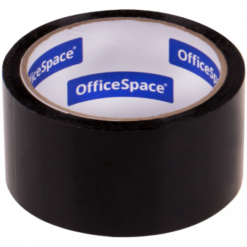 картинка Клейкая лента черная 48*40 45 мкр. OfficeSpace от магазина "Офисные мелочи"