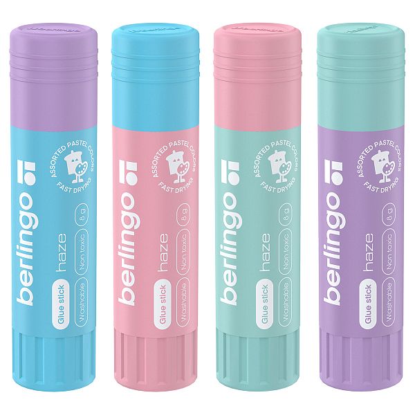 картинка Клей-карандаш 08 г. ПВП Berlingo "Haze" исчезающий цвет от магазина "Офисные мелочи"