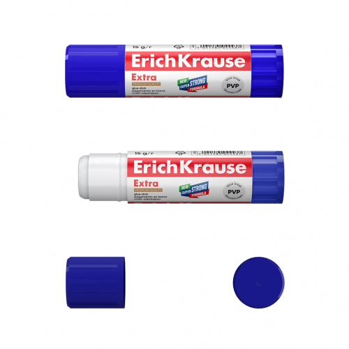 картинка Клей-карандаш 15 г. ПВП ErichKrause "Экстра" от магазина "Офисные мелочи"