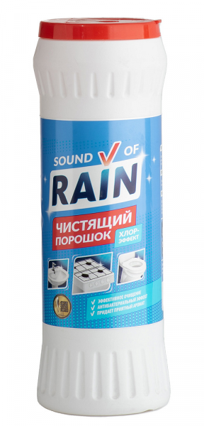 картинка Чистящее средство RAIN Санитарный Хлор-эффект 400 г. порошок, банка с крышкой от магазина "Офисные мелочи"