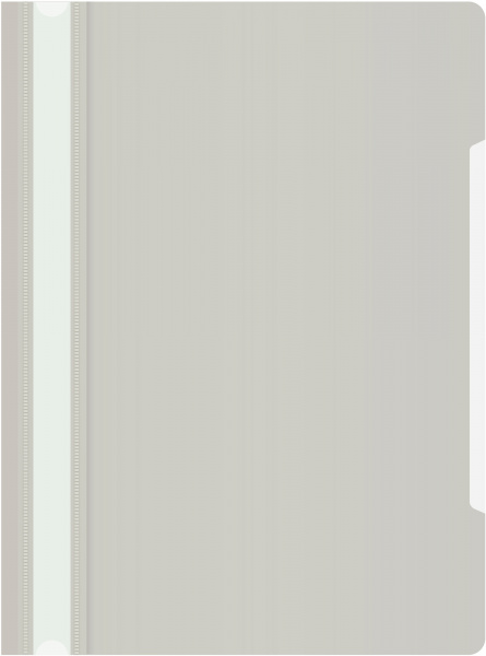 картинка Скоросшиватель прозрачный верх серый 120/160 мкм. Бюрократ от магазина "Офисные мелочи"