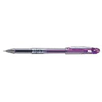 картинка Ручка гелевая фиолетовая Pentel Slicci 0,7 мм. игольчатый наконечник от магазина "Офисные мелочи"
