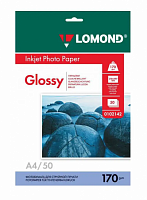 картинка Бумага глянцевая односторонняя А4 170 г/м. 50 л. LOMOND от магазина "Офисные мелочи"