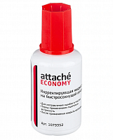 картинка Корректор на основе растворителя с кистью Attache Economy 22 г. быстросохнущий от магазина "Офисные мелочи"