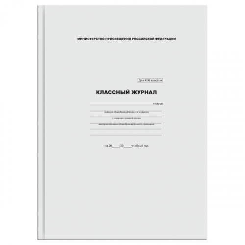 картинка Классный журнал 10-11 класс А4 офсет 7БЦ BG от магазина "Офисные мелочи"