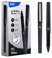 картинка Ручка гелевая Deli "Upal" 1,0 мм. черная, корпус черный от магазина "Офисные мелочи"