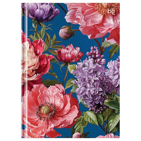 картинка Блокнот А6 64 листа клетка твердая обложка BG "Flowers. Spring" глянцевая ламинация от магазина "Офисные мелочи"