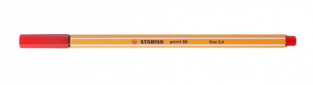картинка Линер Stabilo point 0,4 мм. красный от магазина "Офисные мелочи"