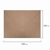 картинка Пакет-крафт C3 290*390 без клея, треугольный клапан 80 г/м от магазина "Офисные мелочи"