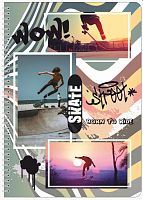 картинка Тетрадь 48 листов клетка спираль Lamark "Skate" обложка полноразмерная печать, конгрев от магазина "Офисные мелочи"