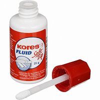 картинка Корректор на основе растворителя губка KORES Soft Tip FLUID 25 г. от магазина "Офисные мелочи"