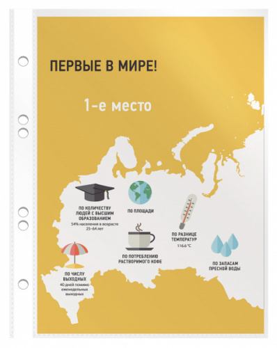картинка Мультифора А5 30 мкр. глянцевая Бюрократ Премиум до 60 л. от магазина "Офисные мелочи"
