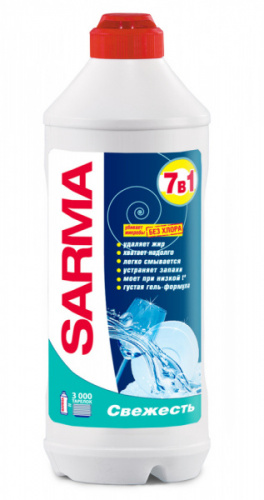 картинка Средство для мытья посуды Sarma 500 мл. Фреш гель от магазина "Офисные мелочи"