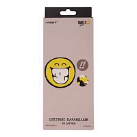 картинка Карандаши 24 цвета Proff "Smiley" картонная коробка, европодвес от магазина "Офисные мелочи"