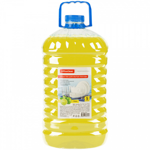 картинка Средство для мытья посуды OfficeClean 5 л. Лайм ПЭТ от магазина "Офисные мелочи"