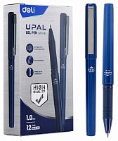 картинка Ручка гелевая Deli "Upal" 1,0 мм. синяя, корпус синий от магазина "Офисные мелочи"